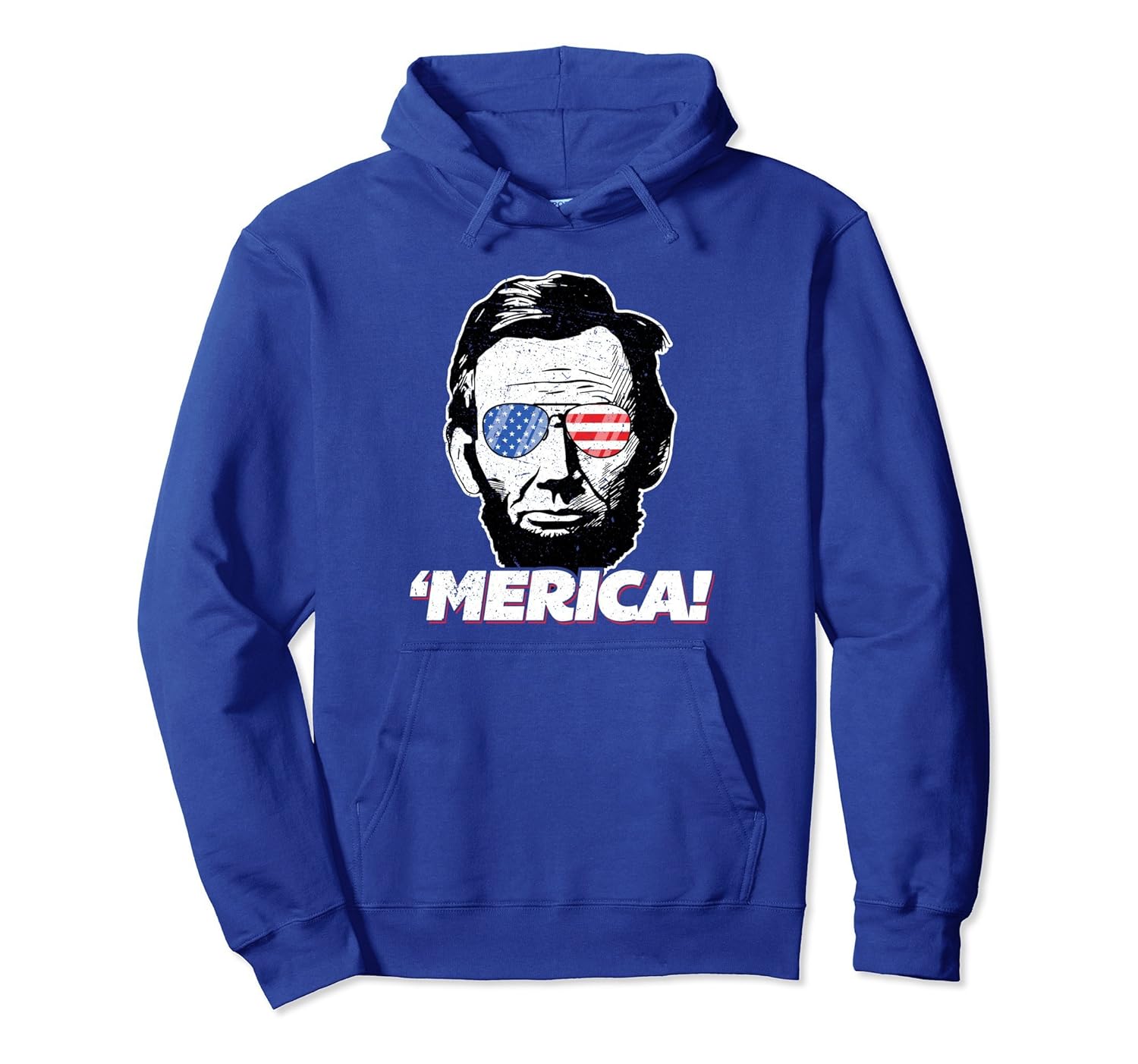 Merica Abraham Lincoln American Patriot July 4th Hoodie-anz