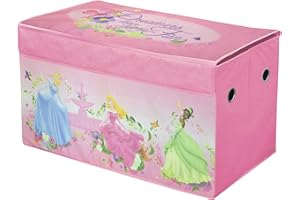 Idea Nuova Disney Princess Collapsible Storage Trunk, Pink, Medium