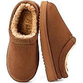Zizor Men's Fuzzy Cozy Slippers Microsuede Indoor Outdoor Home Comfy Winter Slip On Cute Warm Memory Foam Furry Shoes