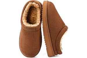 Zizor Men's Fuzzy Cozy Slippers Microsuede Indoor Outdoor Home Comfy Winter Slip On Cute Warm Memory Foam Furry Shoes