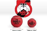The Dog's Balls Dog Tennis Balls Red Medium 6-Pack Non-Abrasive Felt Float view 5