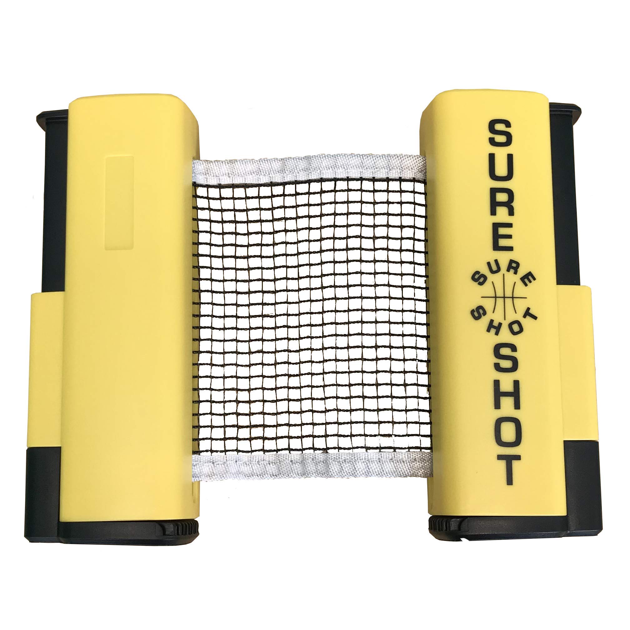 Sure Shot Flex Table Tennis Net and Post, yellow/black