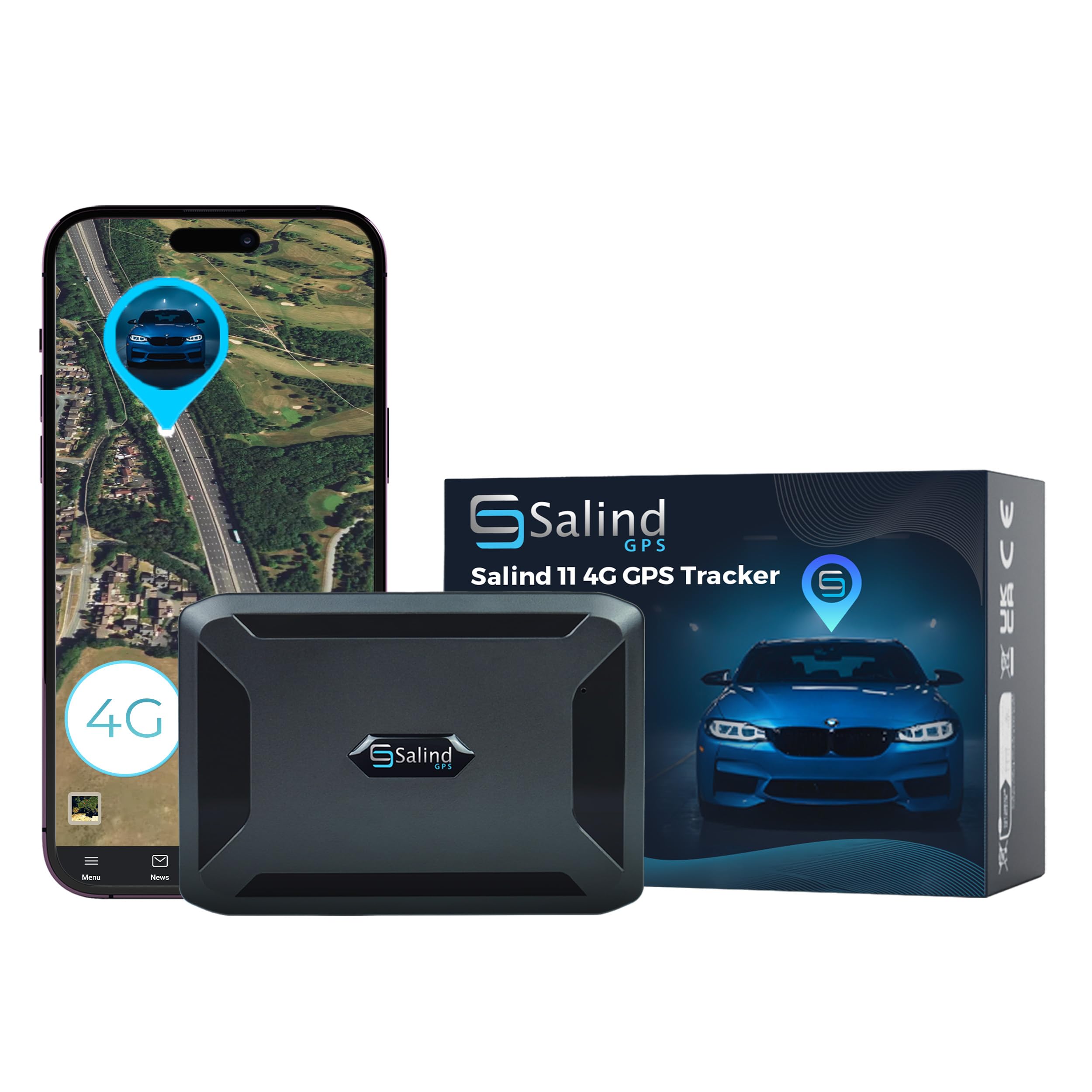 SALIND 11 4G GPS Tracker - Real-Time Tracker for