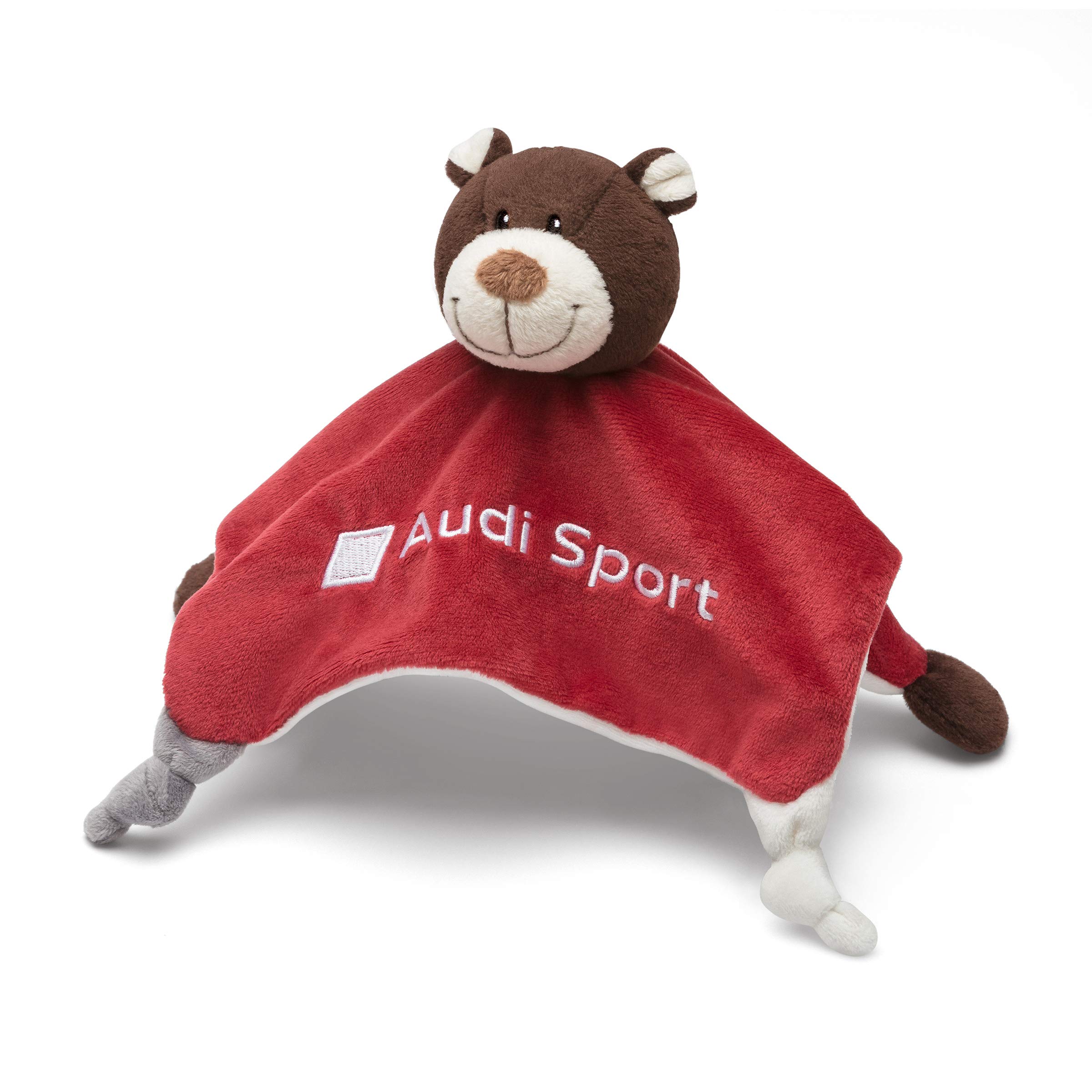 Audi collection 3201900800 Audi Sport Comfort Blanket Motorsport Bear Brown/Red
