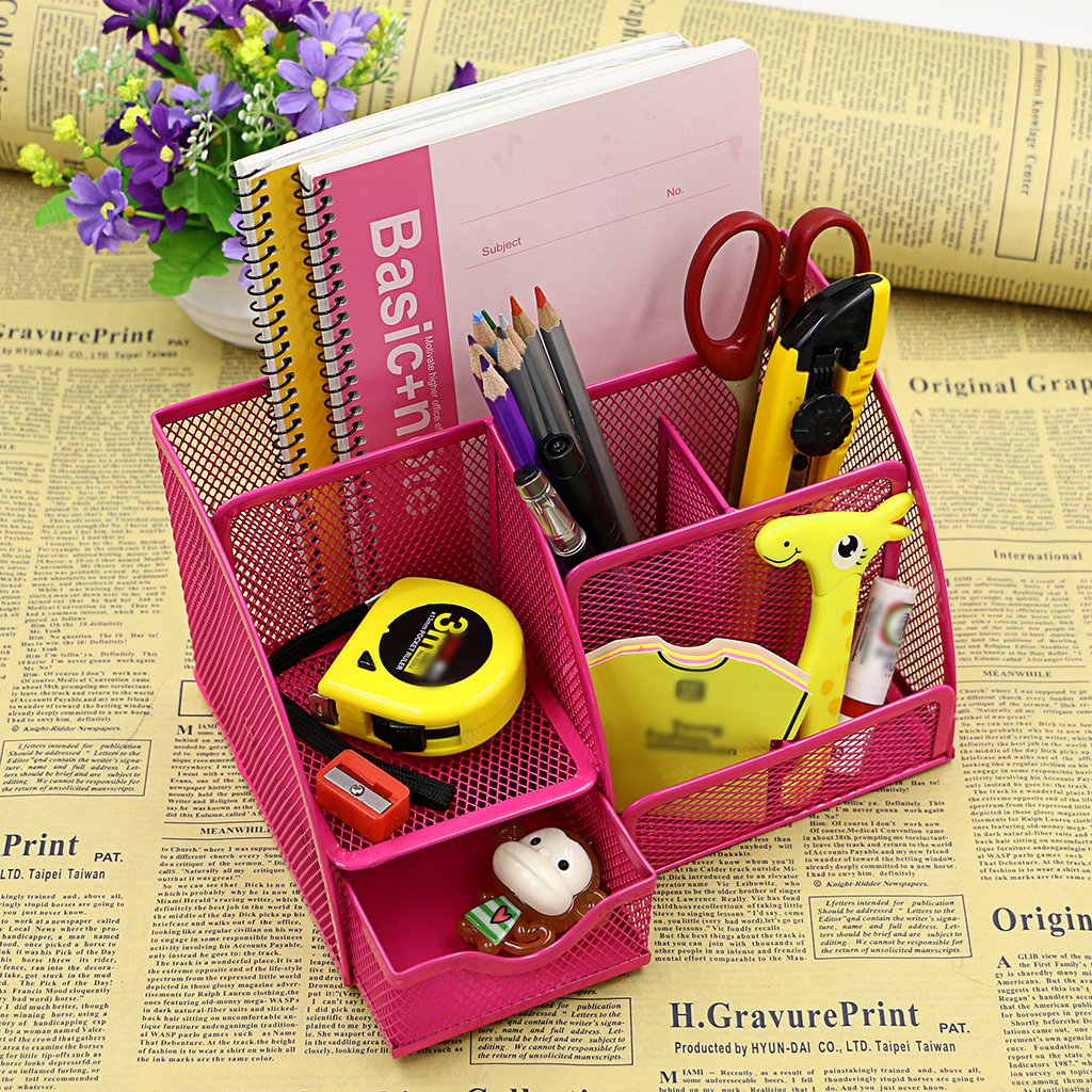 Portapenne Magnetico A Rete | Per Scrivania, Ufficio E Cucina - Nero