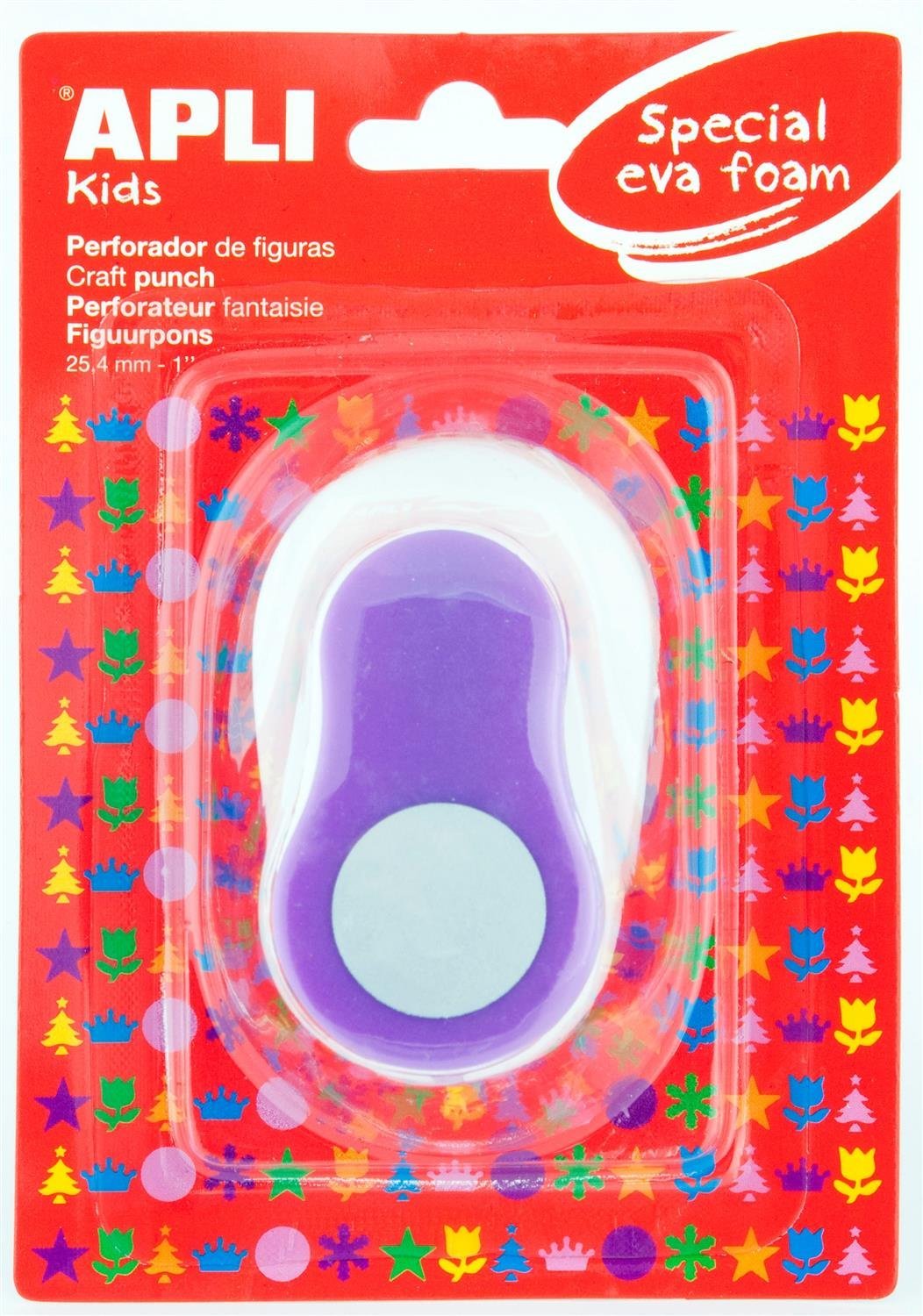 APLI Kids 13301 – Special Hole Punch, EVA Round, 25.4 mm