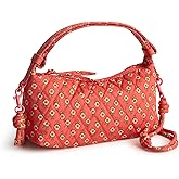 Vera Bradley womens Premium Cotton Roxbury Crescent Crossbody Bag