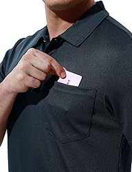 Rdruko Men's Quick Dry Golf Polo Shirts Short