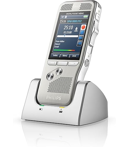 Amazon.com: Philips DPM8100/00 Dictaphone Brushed Silver : Electronics