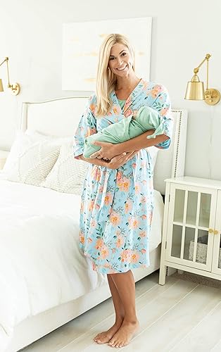 Baby Be Mine Maternity Robe Swaddle Set – Mommy and Me Hospital