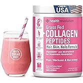 Hydrolyzed Collagen Peptides Powder - Skin, Hair, Nails & Joint Support, Grass-Fed Collagen Enhanced with Probiotics & Digest