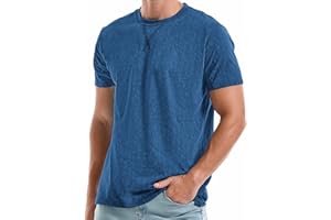 KLIEGOU Men's T-Shirts - Premium Cotton Crew Neck Tees S - 4XL