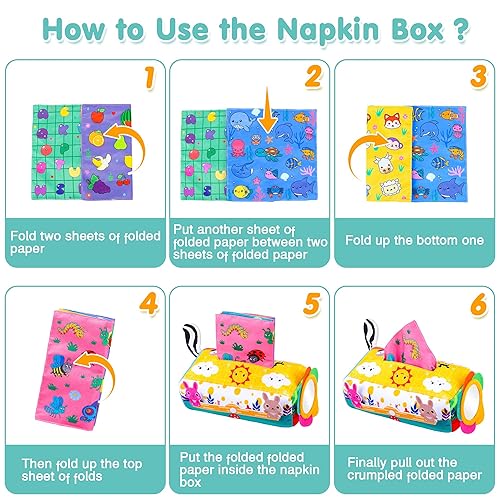 Tissue Box Present For Month Old Girl Baby Tissue Box Toy, Baby