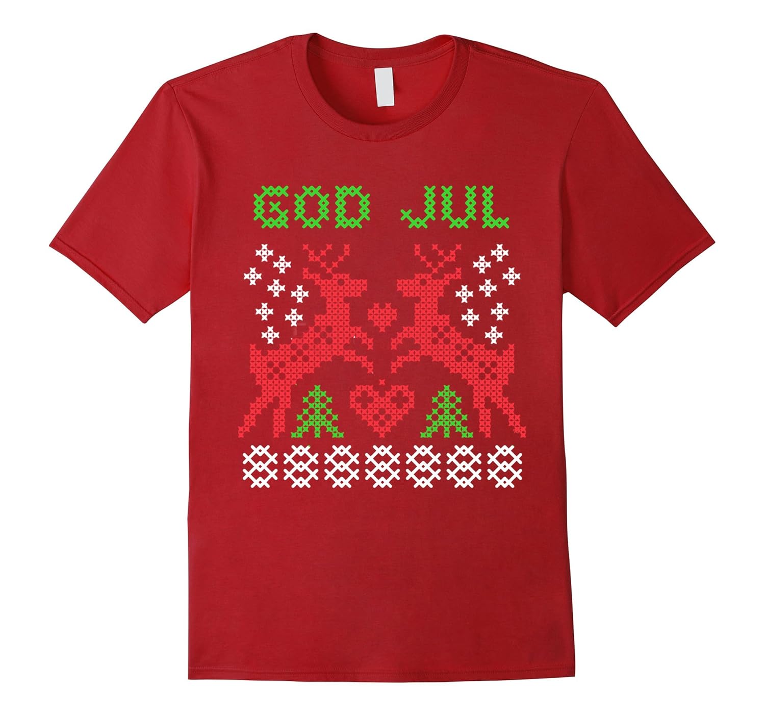 Nordic God Jul Merry Christmas Ugly XMAS Sweater look Shirt