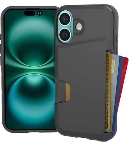 Étui Portefeuille Pour IPhone 16 6,1" - Cuir PU, Fermeture Magnétique, 3 Emplacements Cartes, Béquille, Dragonne