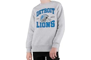 Junk Food Clothing x NFL - Team Helmet - Kids Crewneck Sweatshirt for Boys and Girls - Officially Licensed NFL Apparel