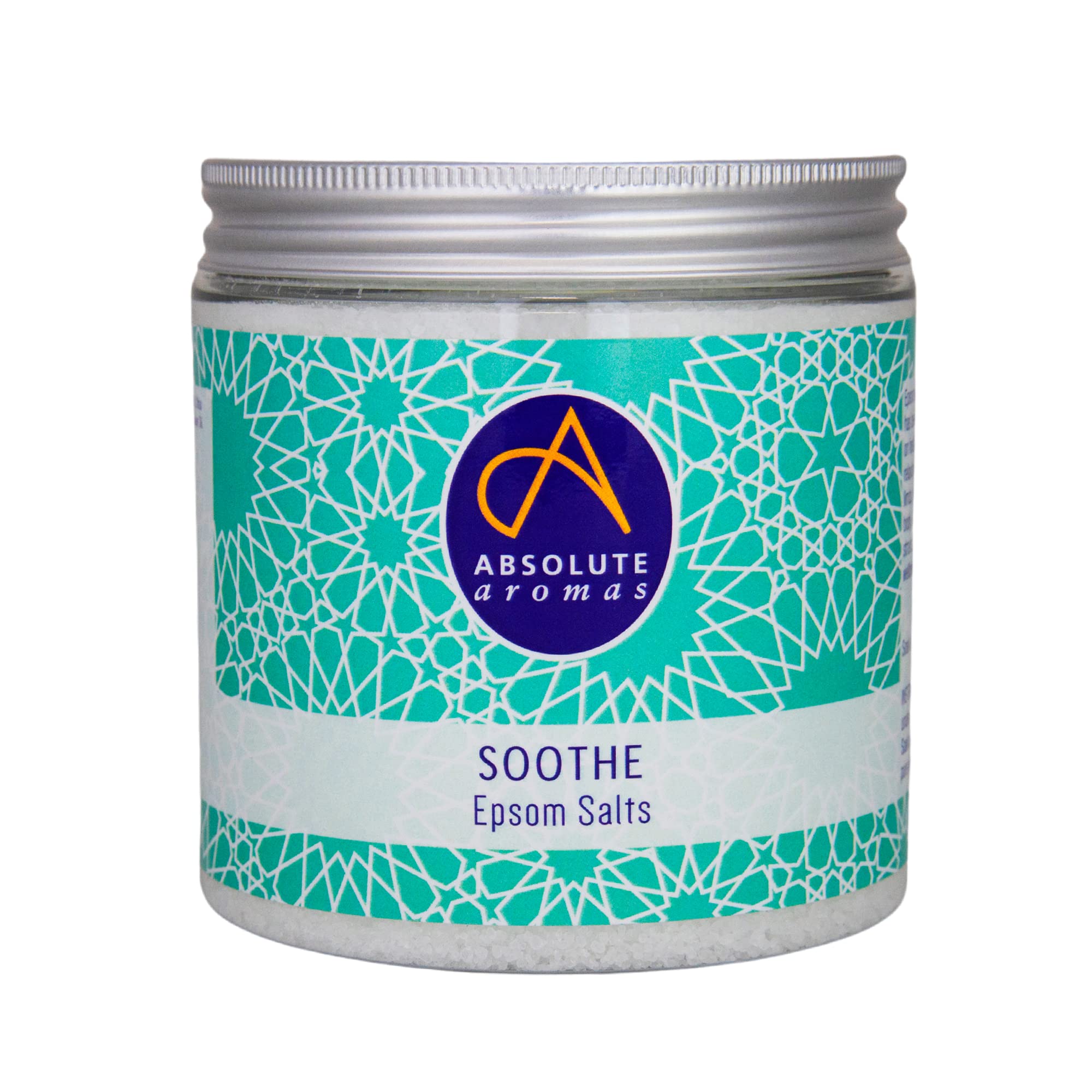 Absolute Aromas Epsom Bath Salts - Magnesium Sulphate Infused with 100% Pure Essentials Oils (Soothe, 575g)