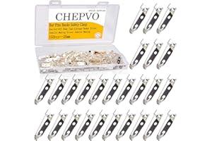 Ckepvo 150PCS Bar Pins Backs Safety Clasp, Silver Locking Pins 25MM Brooch Clasp Pins Bar Jewelry Pin for DIY Name Tags Corsage Badge Silvers Jewelry Making Silvers Jewelrys Making (Silver)