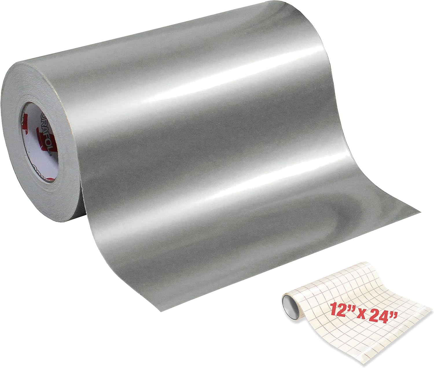 ORACAL 651 Gloss Silver Metallic Adhesive Craft Vinyl 12 Inch x 6 Foot Including