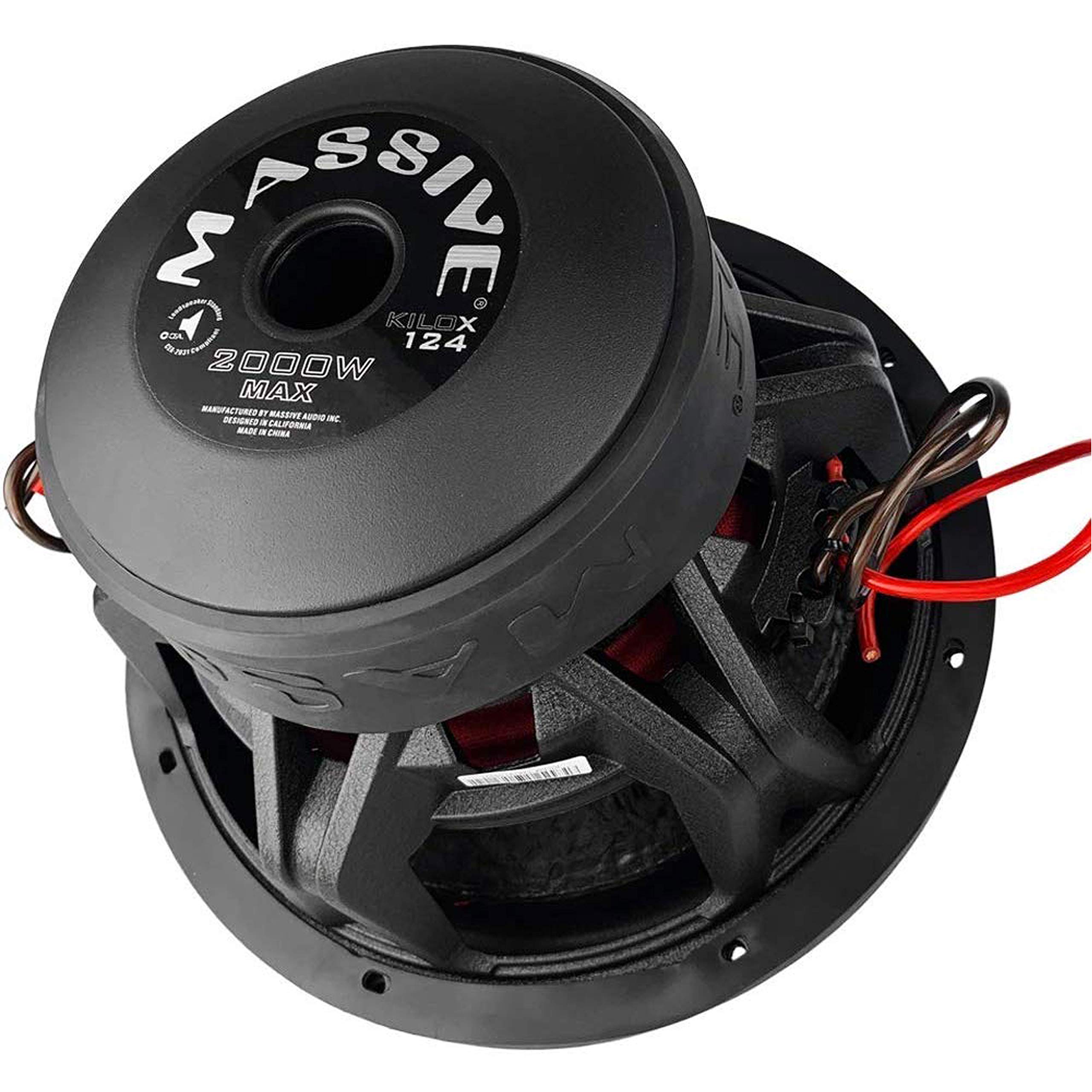 Massive Audio SUMMO64XL - Subwoofer Para Coche De 6.5 Pulgadas | 400 W RMS Dual 4 Ohmios, Mini Submarino De Alto Rendimiento, Driver De Graves Resistente, Actualización De Carcasa Compacta Para Una - View #6