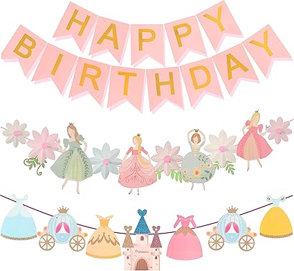 Amazon Com Princess Birthday Decoration Princess Birthday