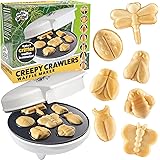 The Original Creepy Crawly Bug Waffle Maker - Make 7 Fun Different Insect Shaped Pancakes Including a Beetle, Lady Bug, Bee &