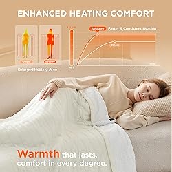 Bedsure Heated Blanket Electric Throw - Soft