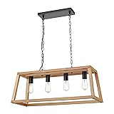 Light Society LS-C262-NT Bristol Natural Wood