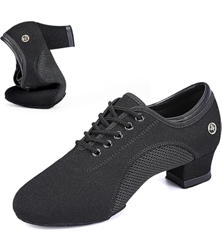 Amazon.com | ZYXNYGV Women's Ballroom Dance Shoes Closed Toe Lace
