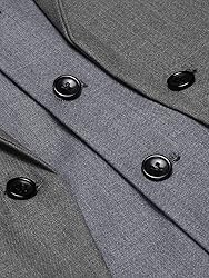 Coofandy Mens Formal Fashion Layered Vest Waistcoat