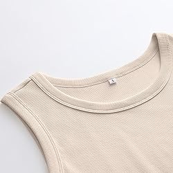 ANRABESS Womens Sleeveless High Neck Tank Tops