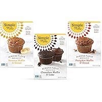 Simple Mills, Baking Mix Variety Pack, Banana Muffin & Bread, Chocolate Muffin & Cake, Pumpkin Muffin & Bread Variety…
