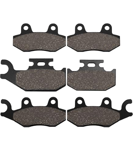 Cyleto Bremsbeläge Vorne & Hinten Für Yamaha Rhino 450/660 – Halbmetallisch, Komplettes Set