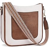 BOSTANTEN Crossbody Bags for Women Trendy Vegan Leather Guitar Strap Purse for Spring Travel