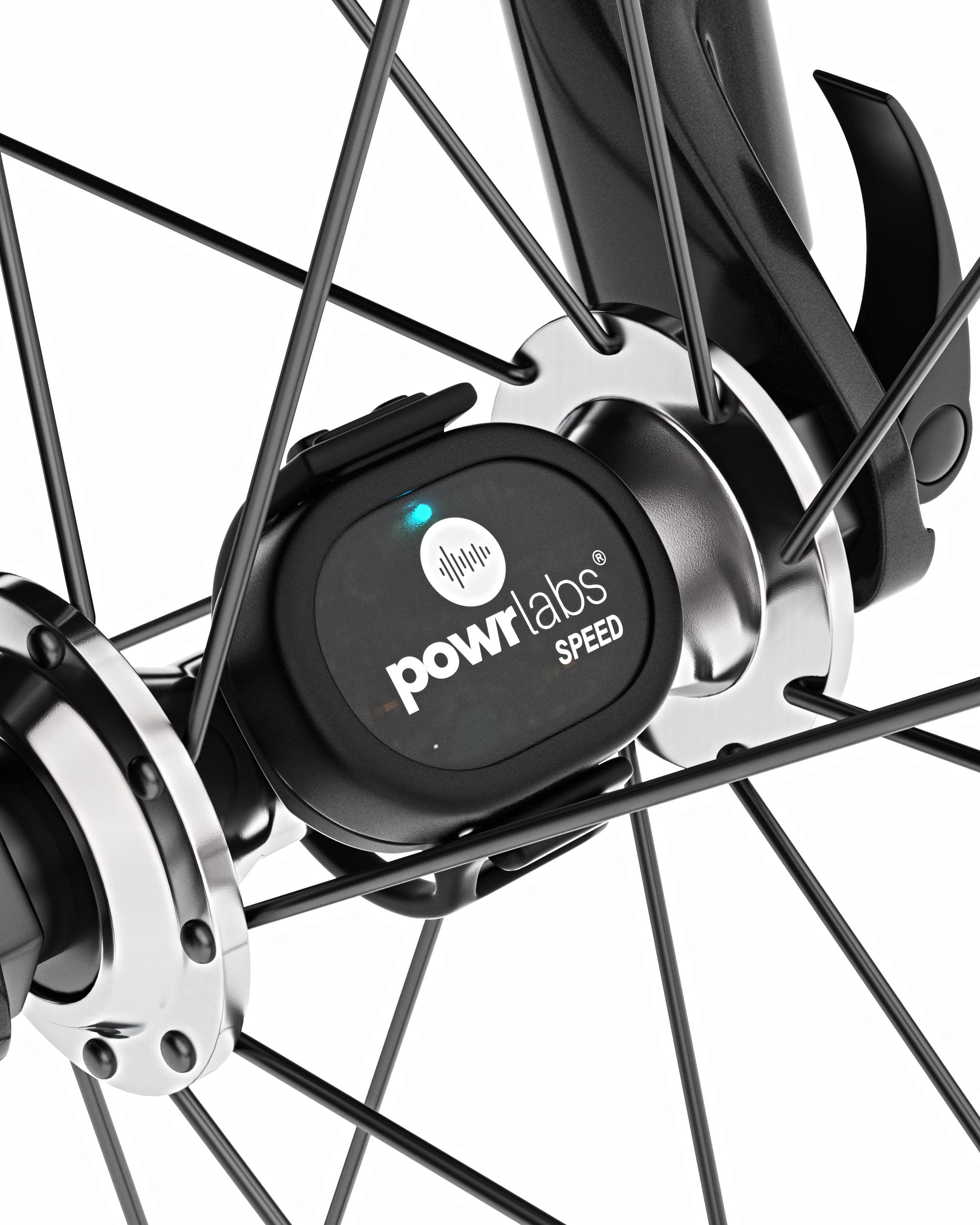 POWR LABS Bike Speed Sensor, Bike Sensor Bluetooth, ANT+ Speed Sensor Bike, Spin Bike Speed Sensor Compatible with Garmin Bike Computers, Wahoo, Zwift, Trainer Road & Polar Apps