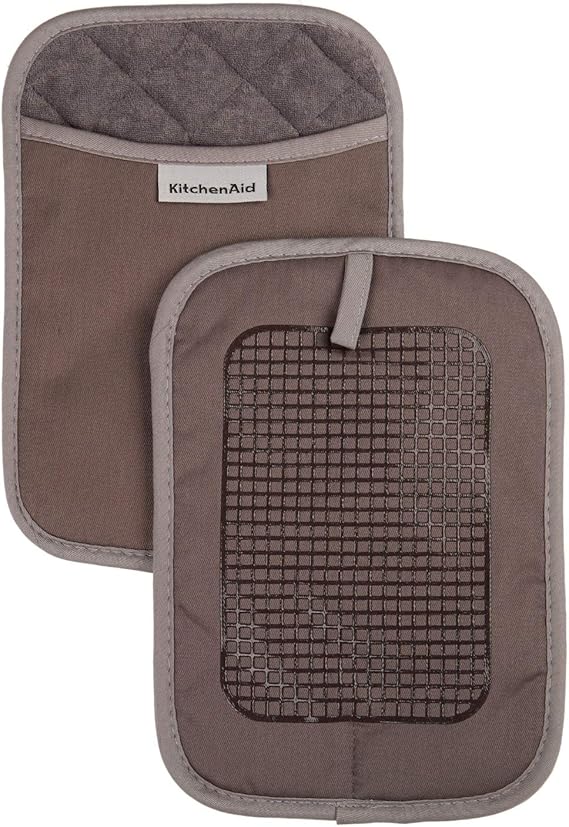 KitchenAid Silicone Grid Pot Holder, Charcoal Home & Kitchen