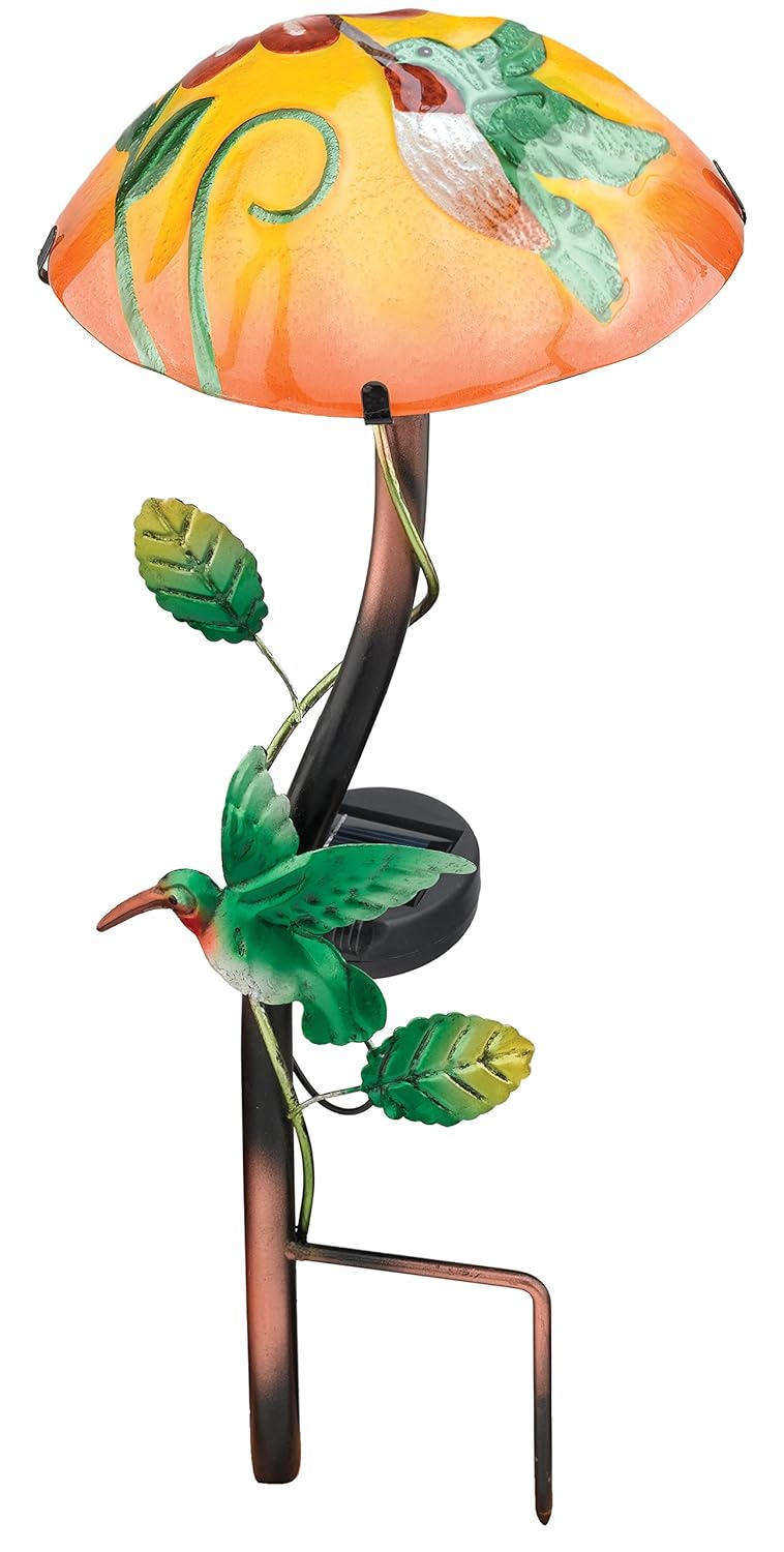 Best Hummingbird Solar Glass Garden Stakes