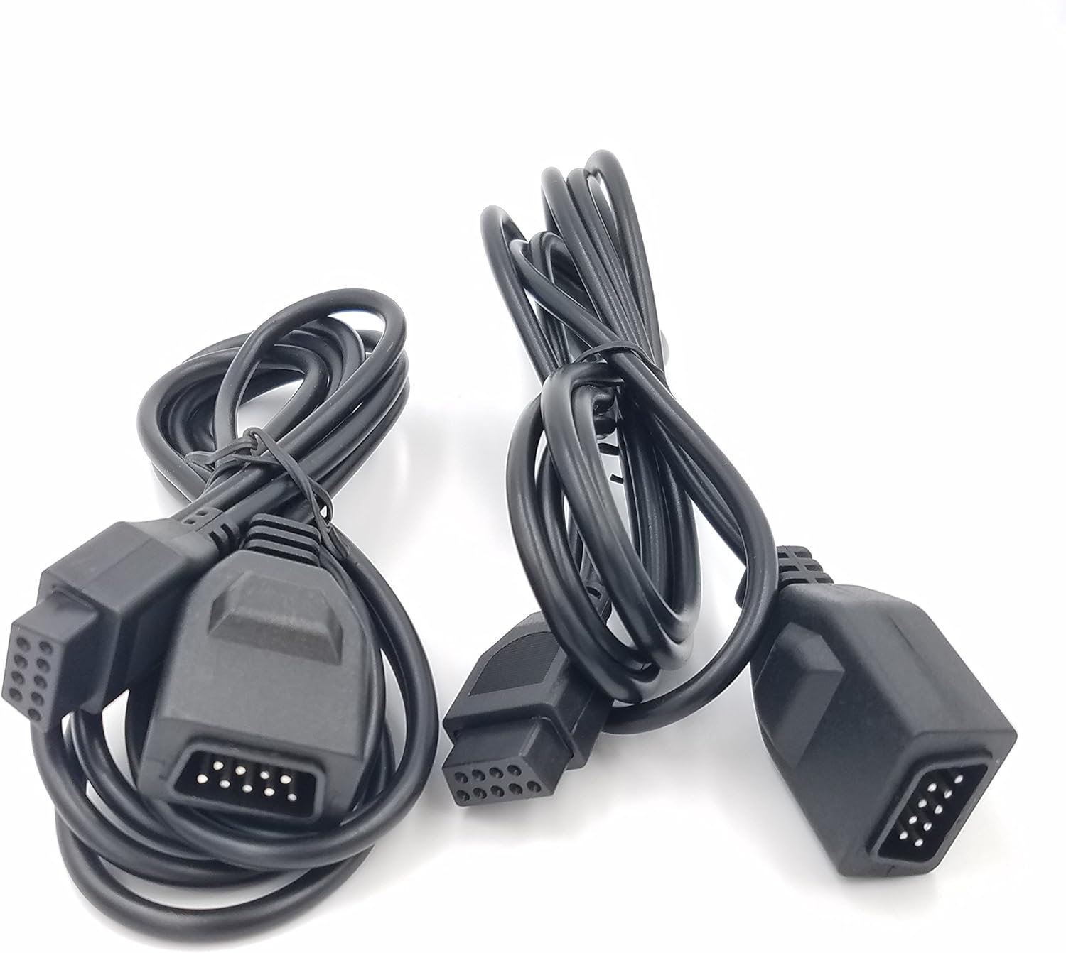 eLUUGIE 2 Packs 6ft Replacement Extension Cord Cable for Sega Genesis 2/3 Controller Extension Cord: Home Audio & Theater