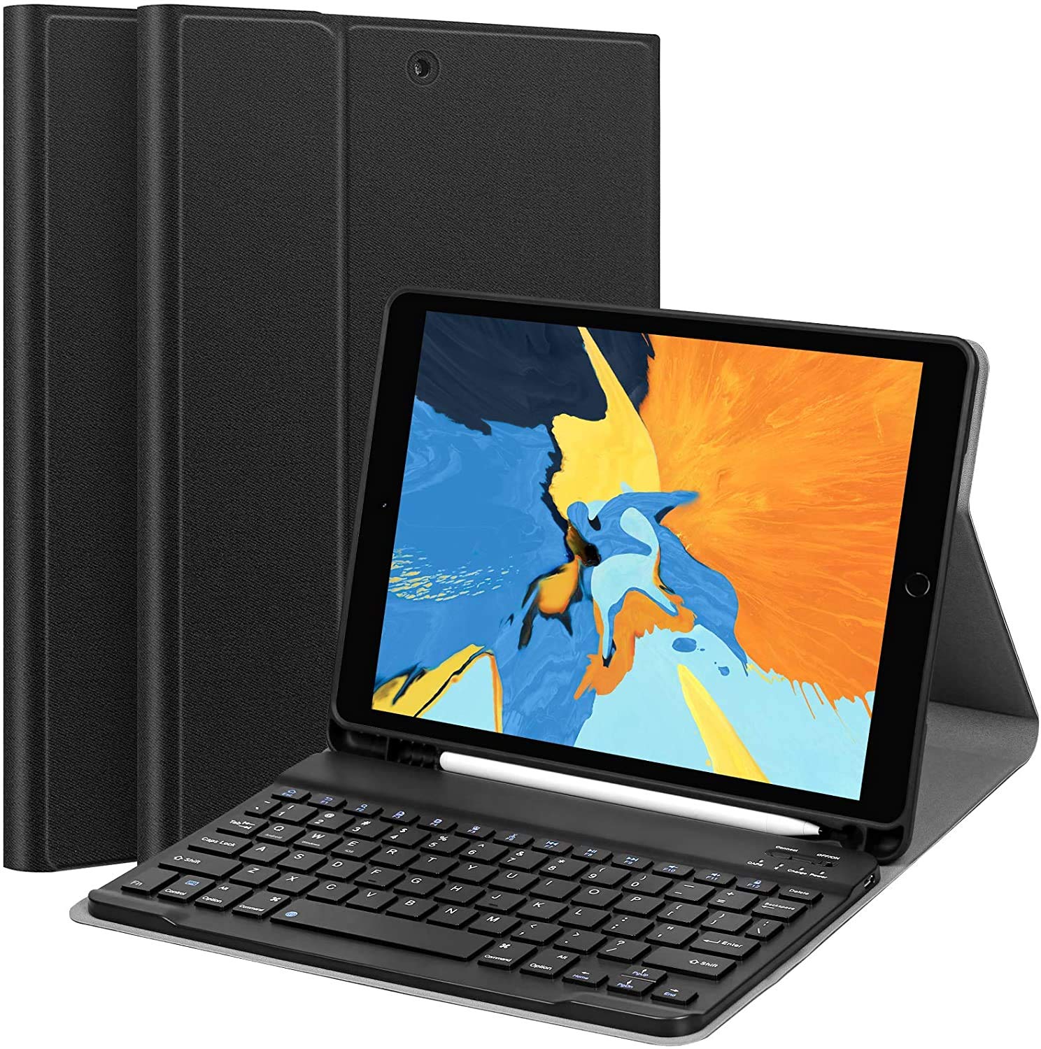 ABOUTTHEFIT iPad 10.2 8th 7th Generation Keyboard Case Smart Case