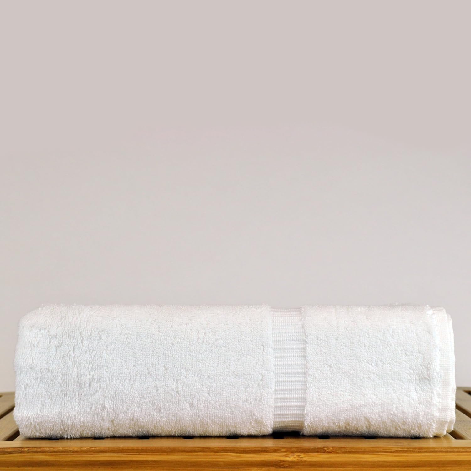 Luxury Hotel & Spa Bath Towel 100% Genuine Turkish Cotton, 27" x 54" ,Set of 4,White: Home & Kitchen