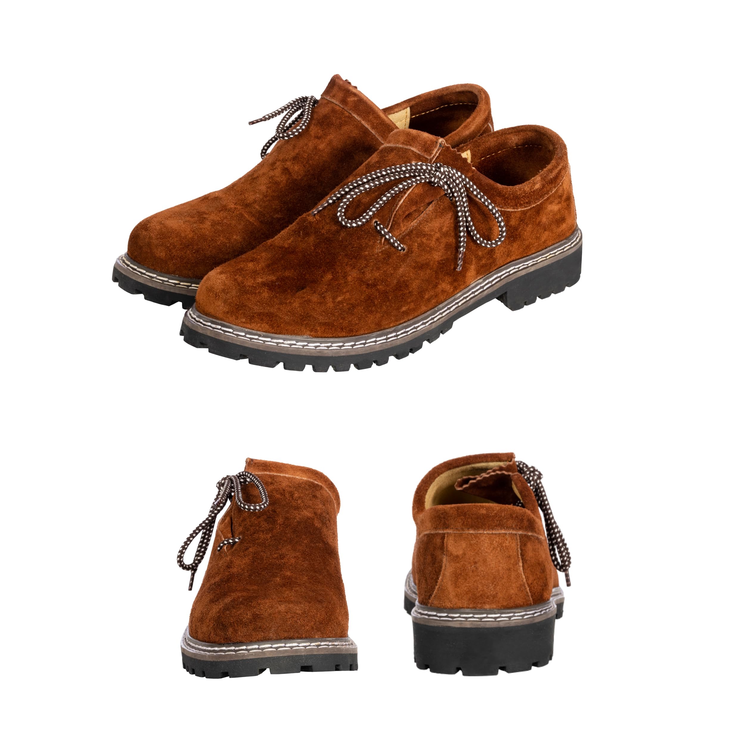 Photo 1 of BAVARIA TRACHTEN Lederhosen Shoes Trachten Boots - Haferl Authentic German Shoe for Oktoberfest Outfit - Trachten Shoes - Oktoberfest Shoes - Real Leather - Dark Brown Size 10