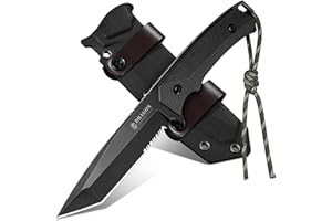 Dragon Creek Fixed Blade Knife - Full Tang Black