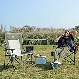 Ever Advanced Oversized Camping Chair 230kg Heavy Duty Wide Foldable Green view 6