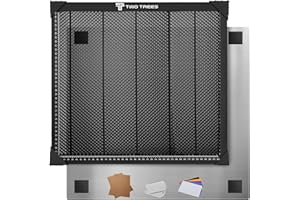 USONGSHINE 430 * 400mm Honeycomb Laser Bed Honeycomb Working Table Laser Honeycomb for CO2 or Laser Engraver Cutting Machine with Aluminum Plate with Engraving Materials (Available Sizes 380 x 350 mm)