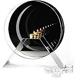 The infinite store Glass, Ss Frame Anant Deep Candles with 50 Tealights (Brown)