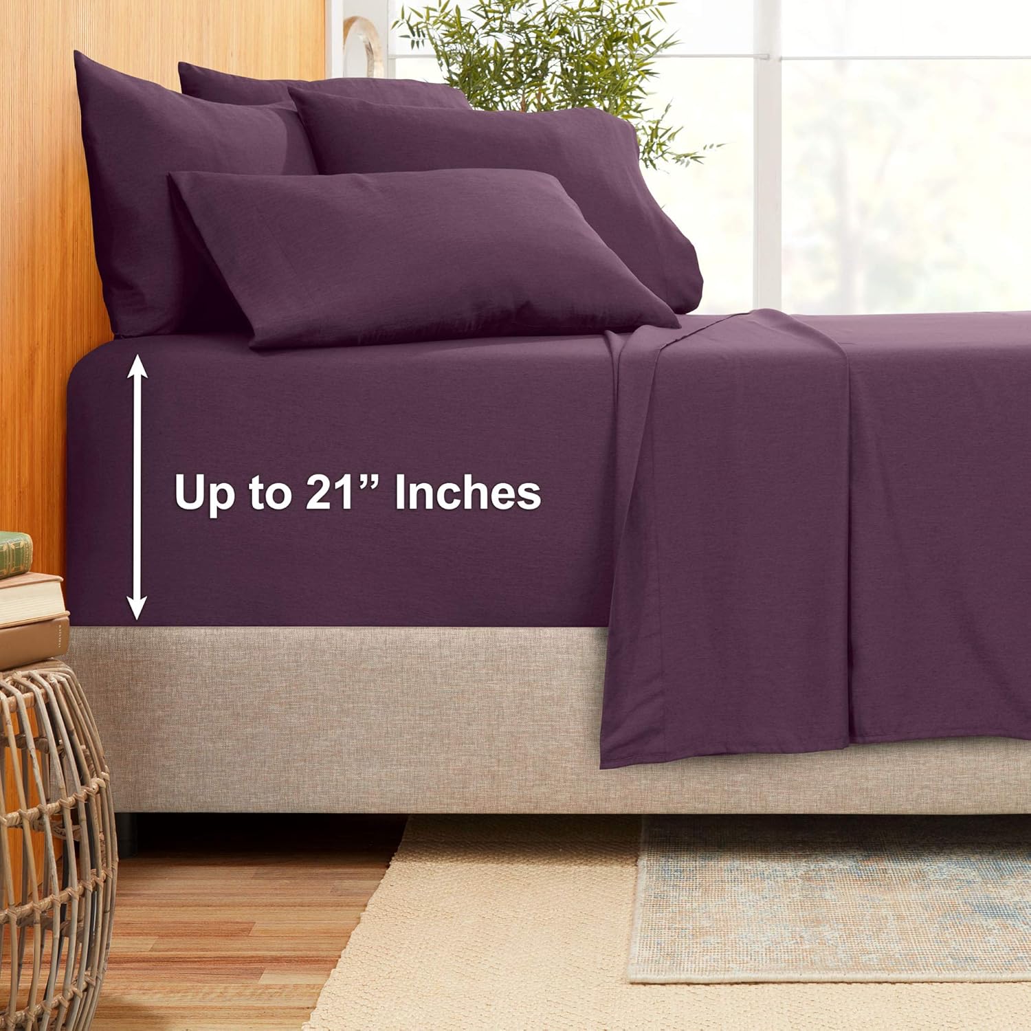 bed sheets king deep pocket