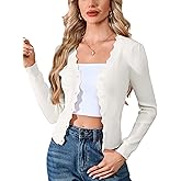 Yesfashion Women's Knit Cardigan Long Sleeve V-Neck Slim Fit Open Front Lightweight Shrugs Sweater Coat