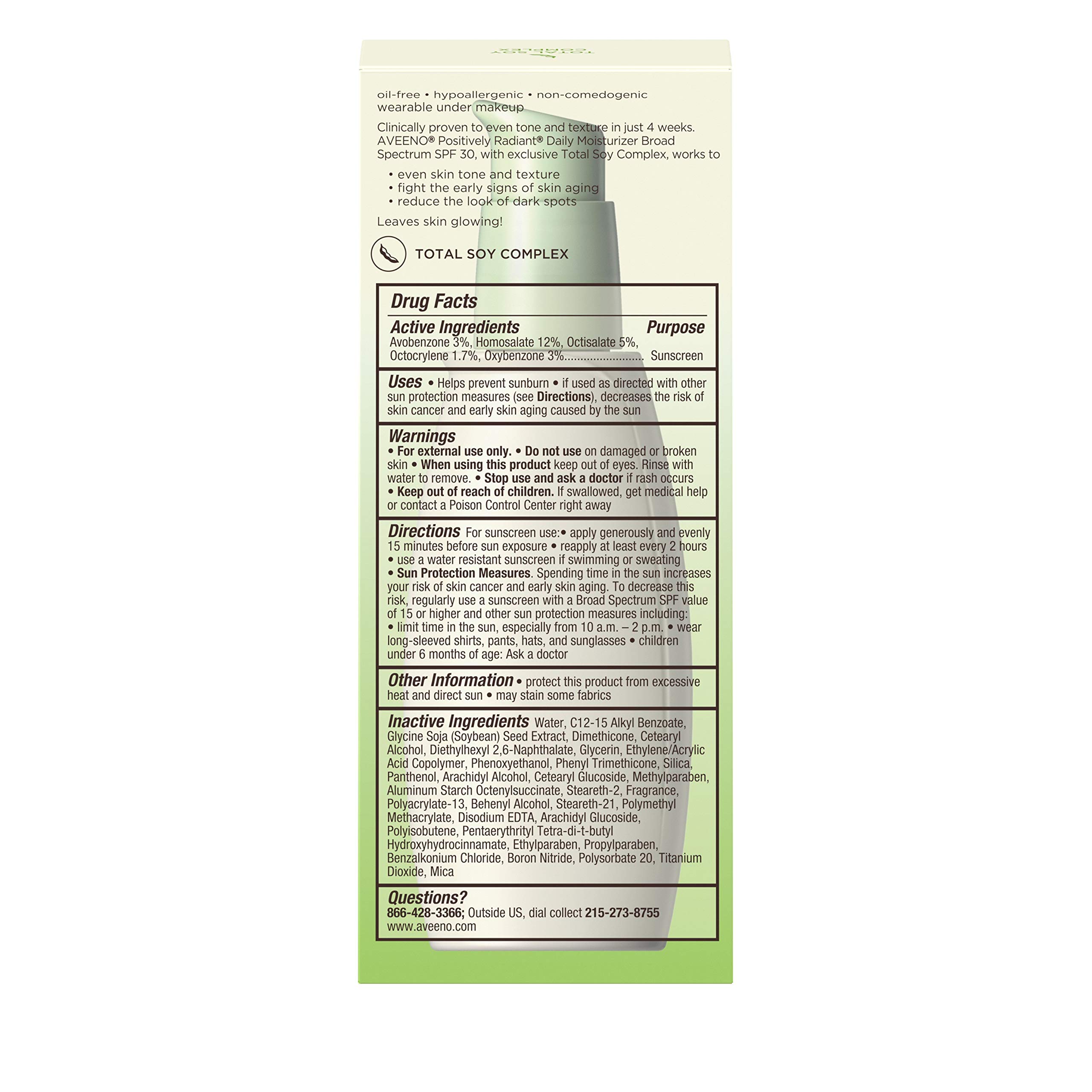 aveeno positively radiant sheer daily moisturizer spf 15