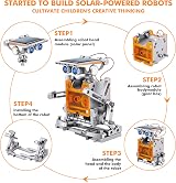 SIMPIM 13-in-1 Solar Robot Kit STEM Education Toy for Kids 8+ Boys Girls view 2