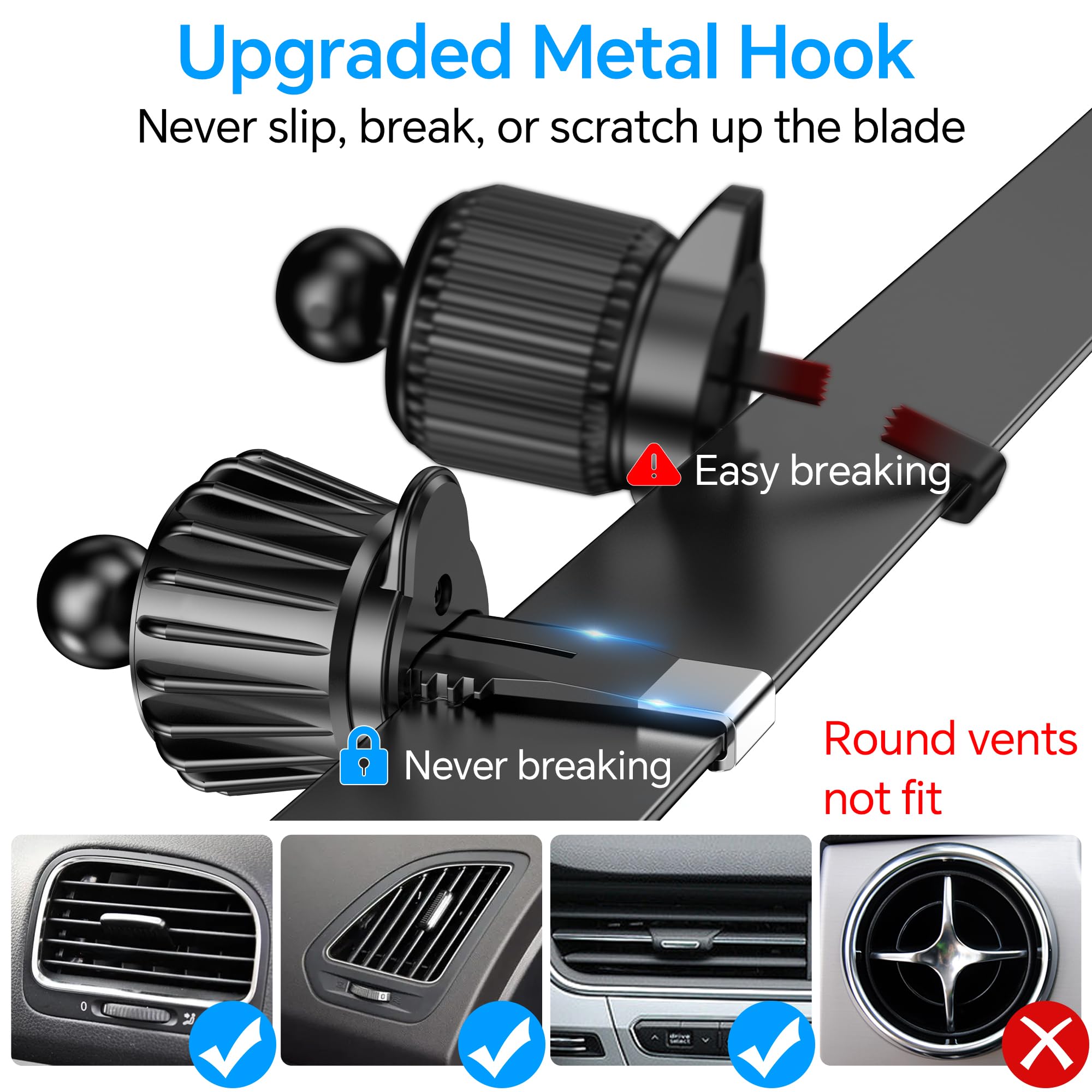 for MagSafe Car Mount【 Windshield + Vent + Dash 】 Magnetic Phone Holder for Car Phone Holder Mount Cell Phone Holders for Your Car Truck Suction Car Phone Mount for iPhone 16 Pro Max 15 14 13 12 Plus